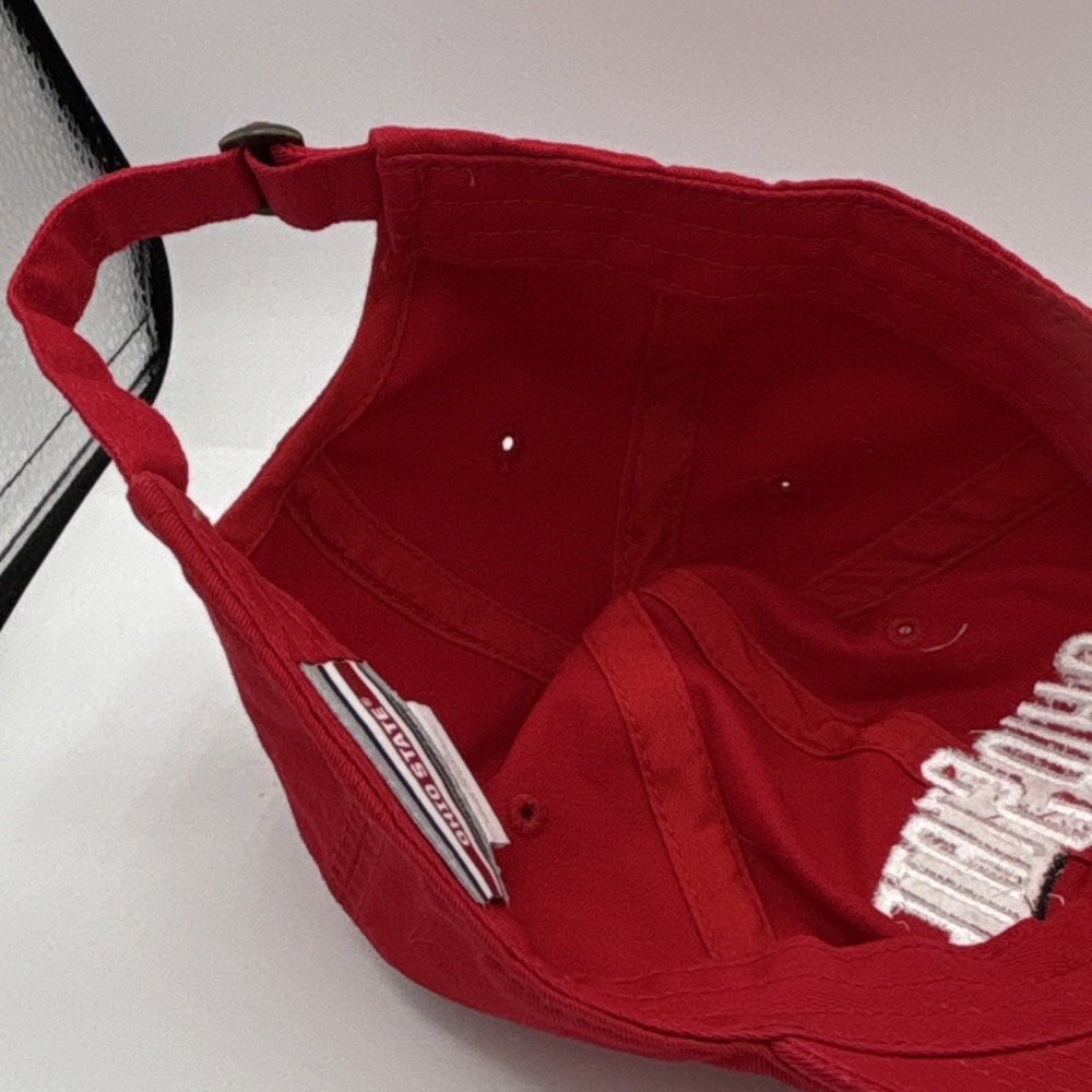 Ohio‎ State Buckeyes Red Adjustable Hat NCAA Officially Licensed Spell Out - Picture 8 of 8
